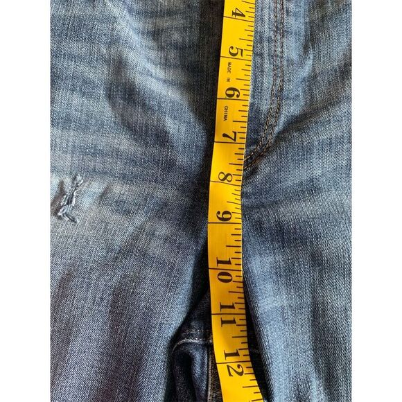 Express Women's Size 12 High-Rise Distressed Girlfriend Jeans Blue - Picture 8 of 12